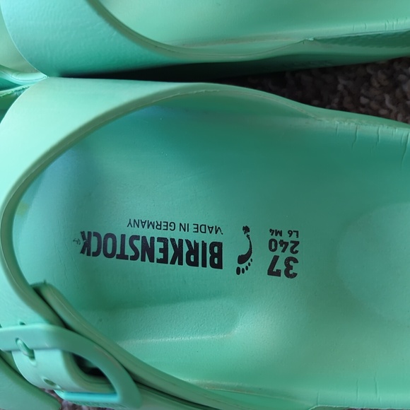 Birkenstock Arizona Green EVA Sandals - Picture 4 of 11